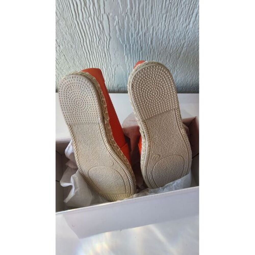 Women's Flats Shoes,Breathable  Flats, Slip on Shoes.  Orange Red.‎ Size 6 - Picture 9 of 11